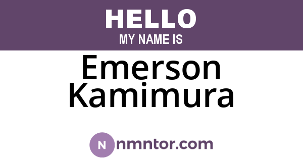 Emerson Kamimura