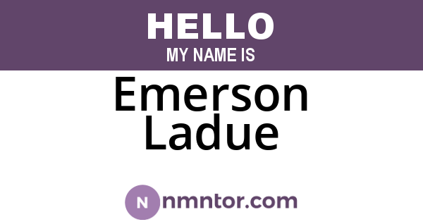 Emerson Ladue