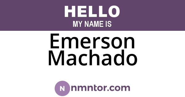 Emerson Machado