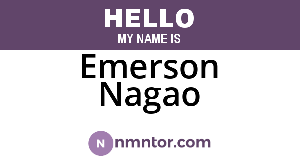 Emerson Nagao