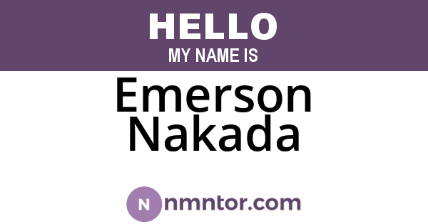 Emerson Nakada