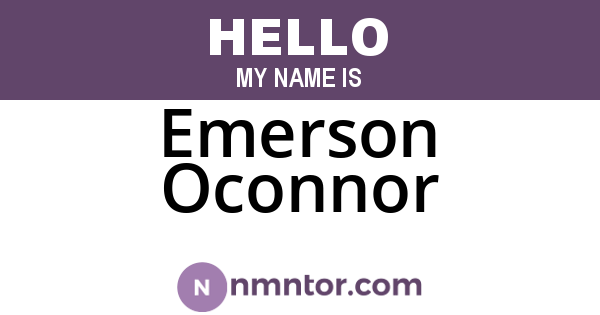 Emerson Oconnor