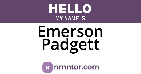 Emerson Padgett