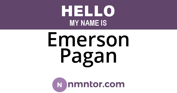 Emerson Pagan