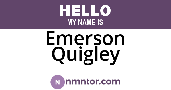 Emerson Quigley