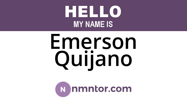 Emerson Quijano