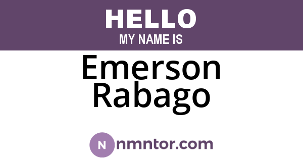 Emerson Rabago