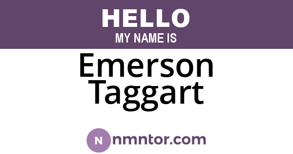 Emerson Taggart