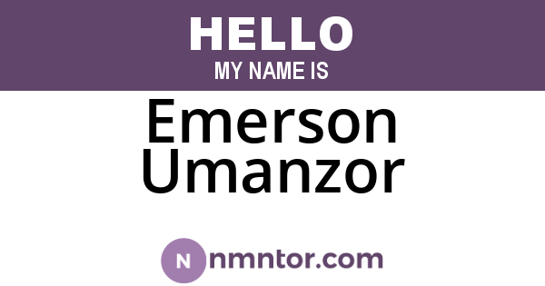 Emerson Umanzor
