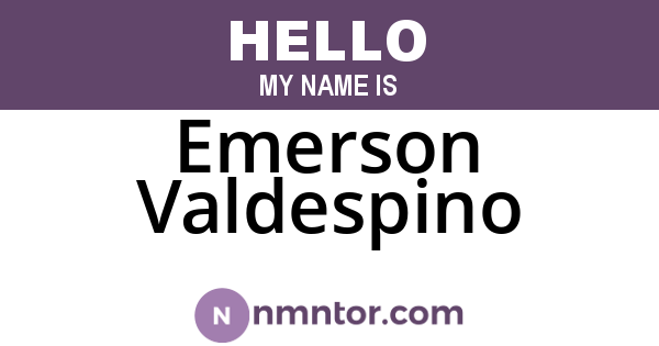 Emerson Valdespino