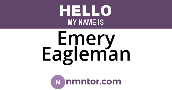 Emery Eagleman