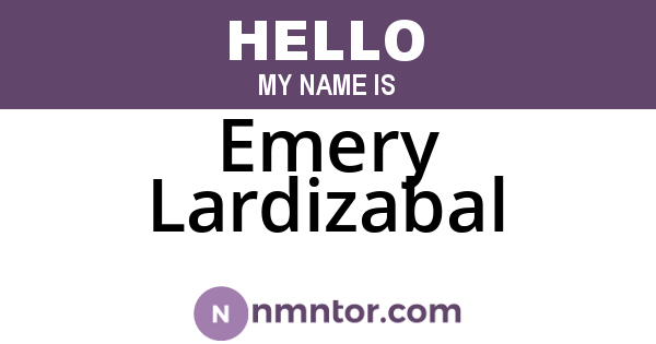 Emery Lardizabal