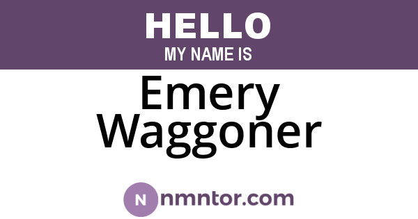 Emery Waggoner