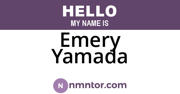 Emery Yamada