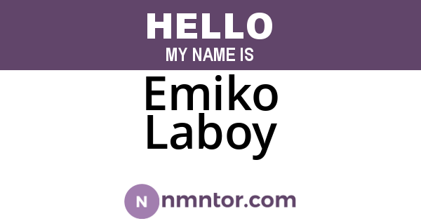 Emiko Laboy
