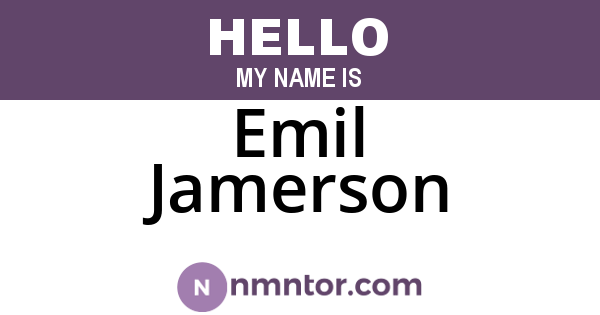 Emil Jamerson