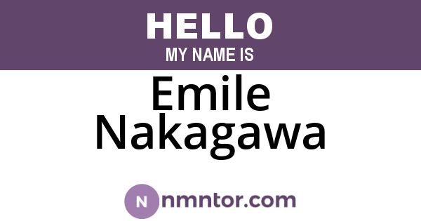 Emile Nakagawa