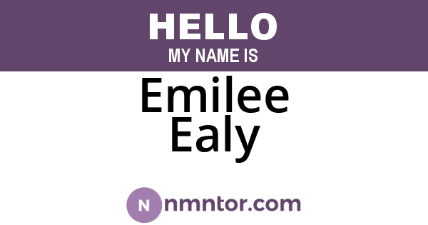 Emilee Ealy