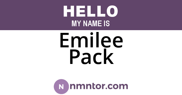 Emilee Pack