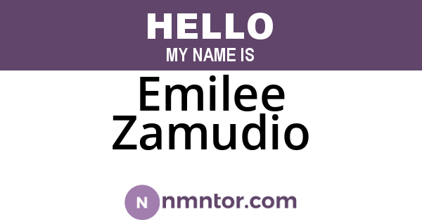 Emilee Zamudio