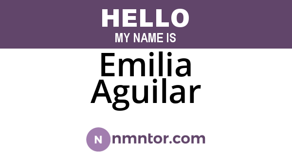 Emilia Aguilar