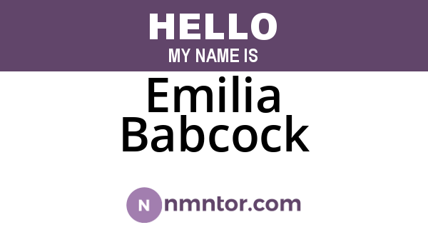 Emilia Babcock