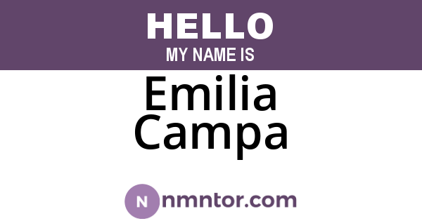 Emilia Campa