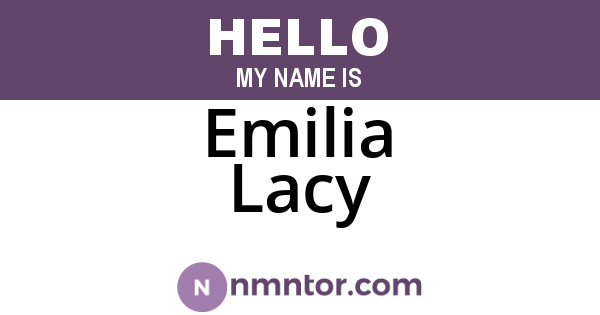 Emilia Lacy