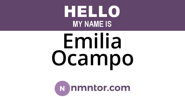 Emilia Ocampo