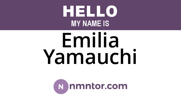 Emilia Yamauchi