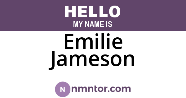 Emilie Jameson