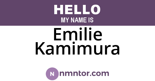 Emilie Kamimura