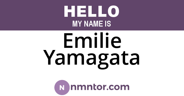 Emilie Yamagata