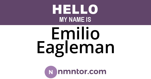 Emilio Eagleman