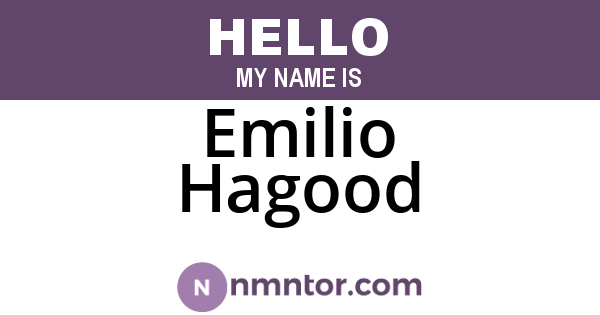Emilio Hagood