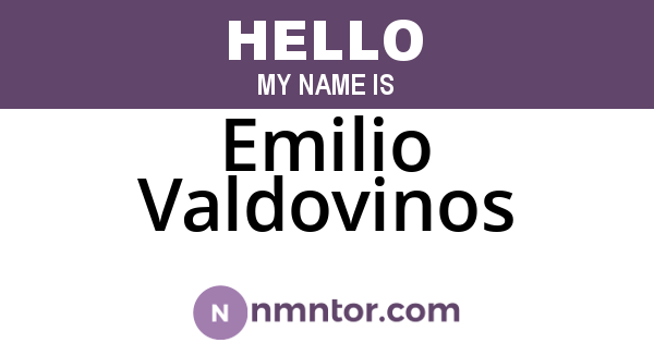 Emilio Valdovinos
