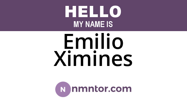Emilio Ximines