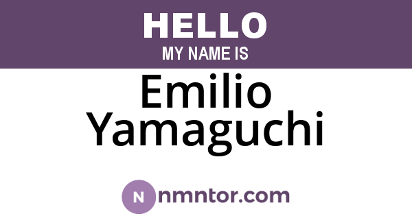 Emilio Yamaguchi