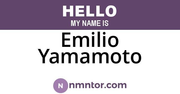 Emilio Yamamoto