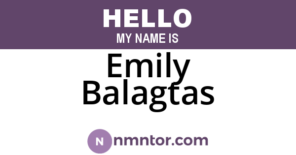Emily Balagtas