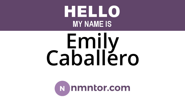 Emily Caballero