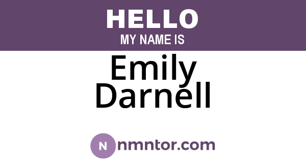 Emily Darnell