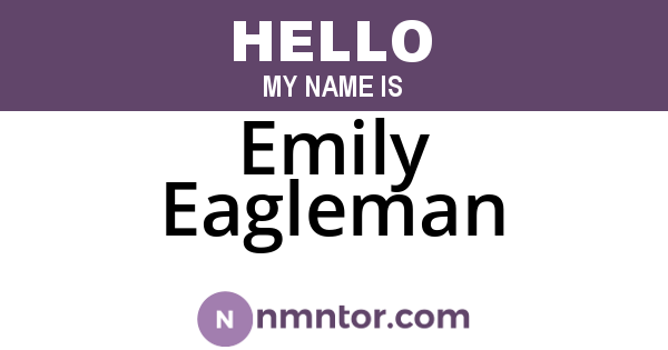 Emily Eagleman