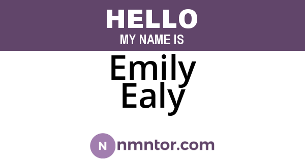 Emily Ealy