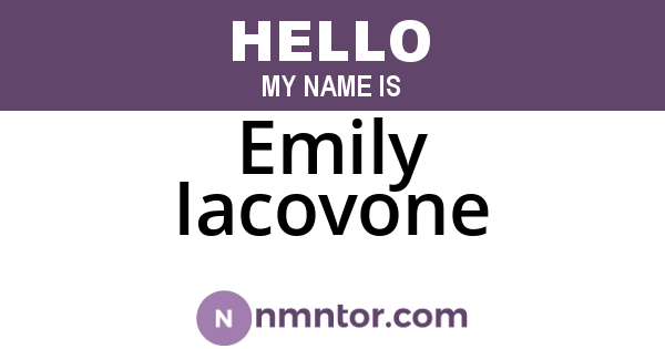 Emily Iacovone
