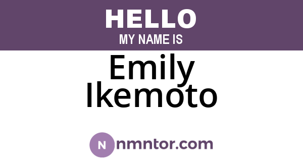 Emily Ikemoto