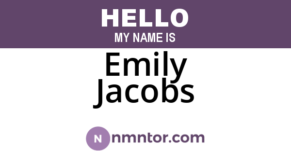 Emily Jacobs
