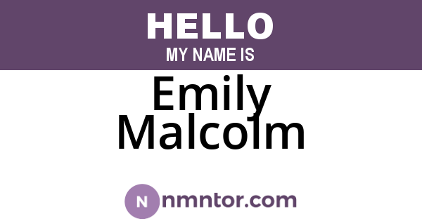 Emily Malcolm
