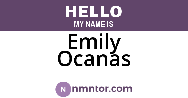 Emily Ocanas