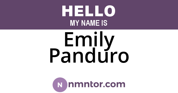 Emily Panduro